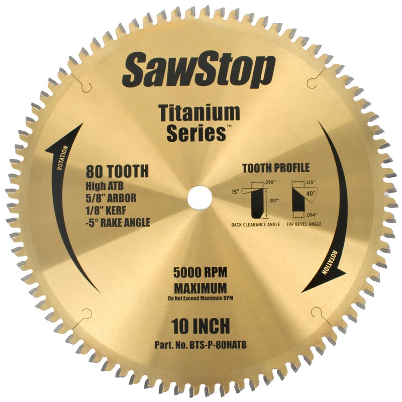 SawStop 80T Titanium Series Main Image