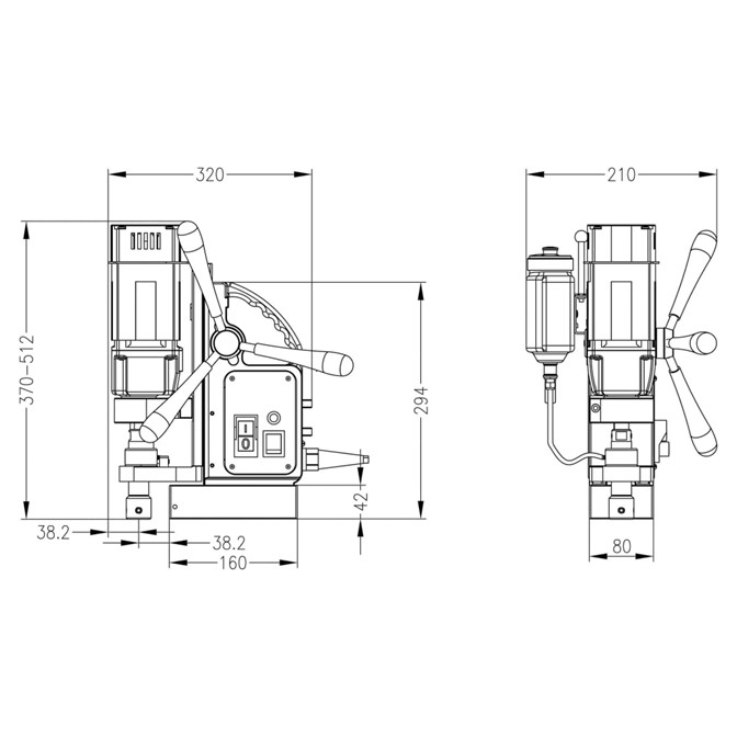 Euroboor Eco.32 Technical Drawing