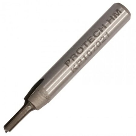 PRO-TECH Straight Bit 1/8' (3.2Mm) X 1/2' Cut Solid Carbide 2 Flute 1/4'Shank