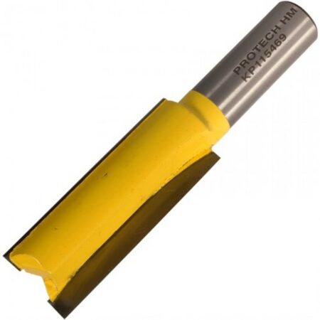 PRO-TECH Straight Bit 3/4'(19Mm) X 2'(50.8Mm) Cut 2 Flute With Bottom Cut 1/2'