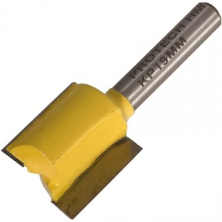 PRO-TECH Straight Bit 19Mm X 20Mm Cut 2 Flute Metric 1/4' Shank