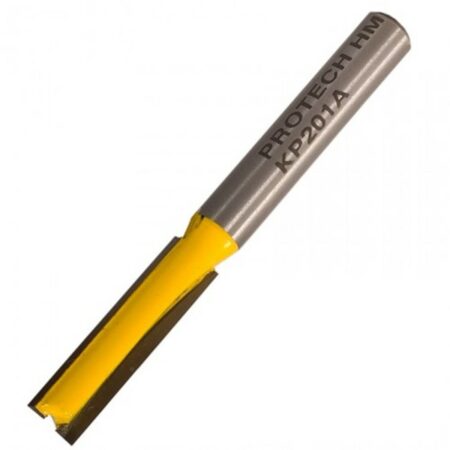 PRO-TECH Straight Bit 1/4' (6.35Mm) X 1'(25.4Mm) Two Flute Long 1/4' Shank