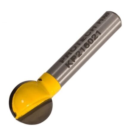 PRO-TECH Plunge Cutting Ball Router Bit 1/2" x 1/2" 1/4" Shank