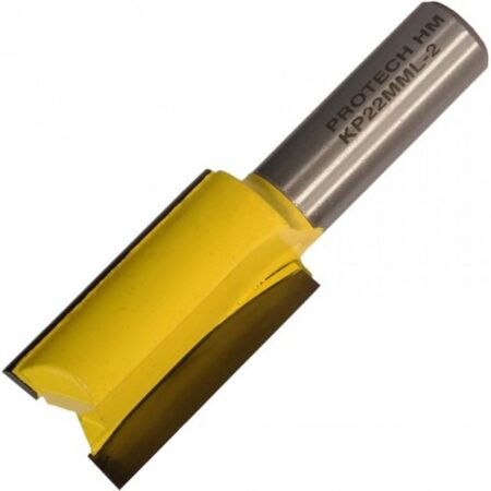 PRO-TECH Straight Bit 22Mm X 38Mm Cut 2 Flute Metric 1/2' Shank