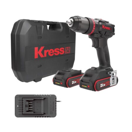 KRESS 20V Cordless Hammer Drill 60Nm Set | KUC30.1
