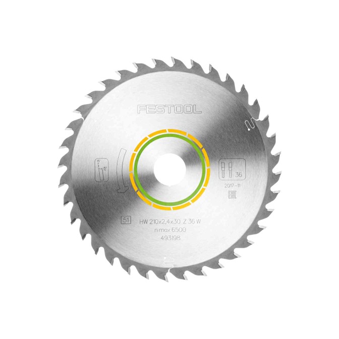 FESTOOL Wood RIP Cut Saw Blade 210mm W36 FESTOOL Wood RIP Cut Saw Blade 210mm W36