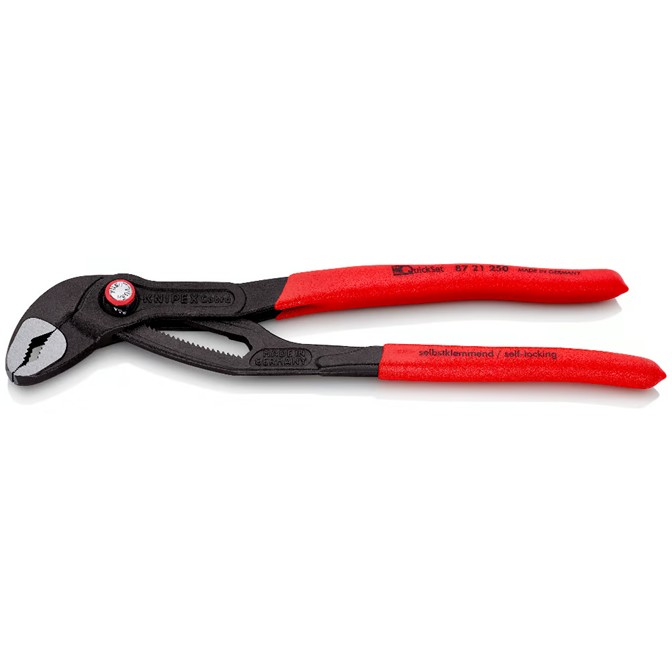 KNIPEX Cobra® QuickSet High-Tech Water Pump Pliers 87 21 250 1