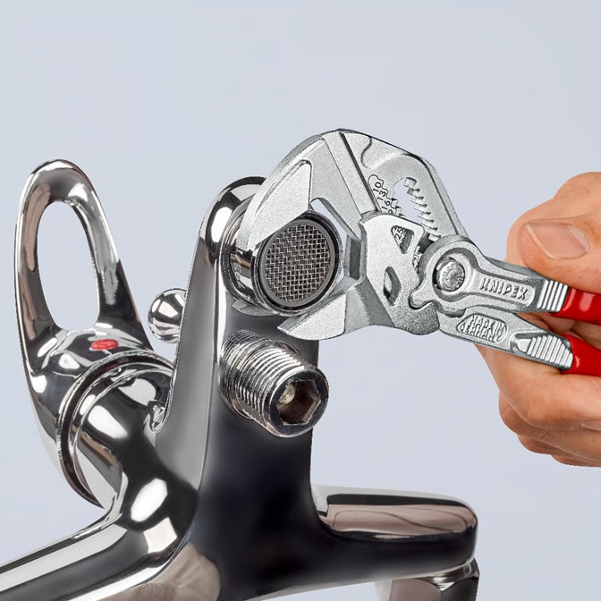 KNIPEX Water Pump Plier Wrench Chrome PVC 180mm 3