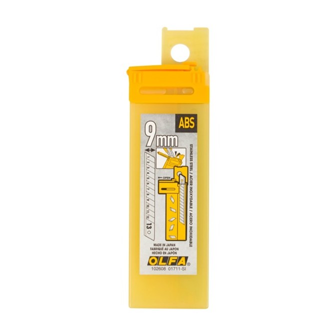 OLFA 9mm Stainless Steel Blades AB10S OLFA 9mm Stainless Steel Blades
