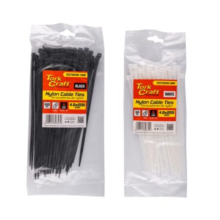 TORK CRAFT Nylon Cable Ties | 4.8 x 200mm