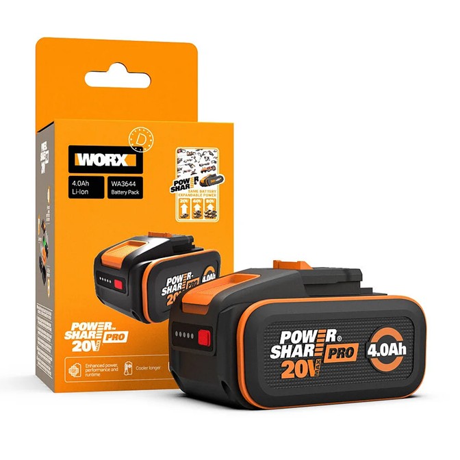 WORX 20V Powershare Pro Battery Pack 4.0 Ah 1