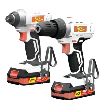 TORK CRAFT 20V Drill & Impact Driver Twin Pack Kit | TC20002