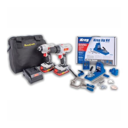TORK CRAFT 20V Drill & Impact Driver Kit With Kreg K4 Jig