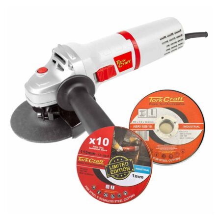 TORK CRAFT 900W Angle Grinder 115mm With Cutting Discs | TORKIT016