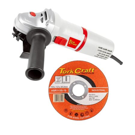 TORK CRAFT 900W Angle Grinder 115mm With Cutting Discs | TORKIT043
