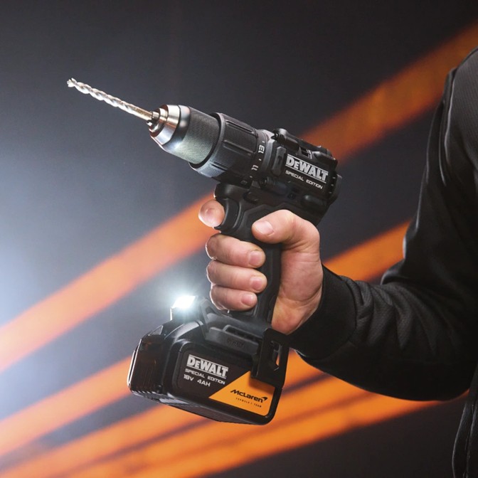 DEWALT x McLaren 18V XR Hammer Drill Driver Kit 4