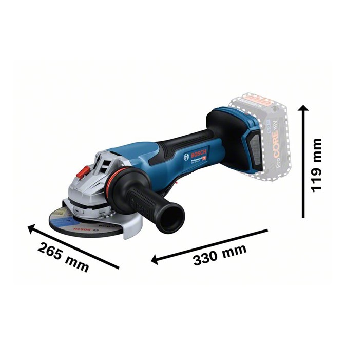 BOSCH 18V Cordless Angle Grinder 125mm GWS 18V-15 P 1