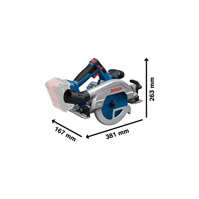 BOSCH 18V Cordless Circular Saw PRO GKS 18V-57-2 GX 1