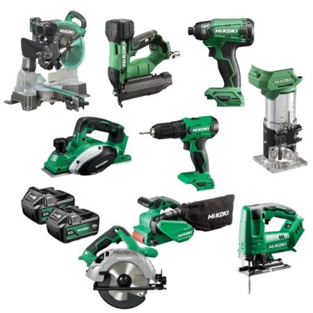 HIKOKI Cordless Multivolt Wood Combo With FREE Batteries | 9 Piece