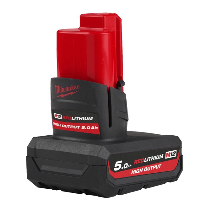 MILWAUKEE M12 HIGH OUTPUT 5.0Ah Battery 1