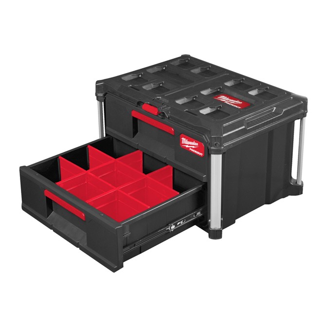 MILWAUKEE PACKOUT 2 Drawer Tool Box 2