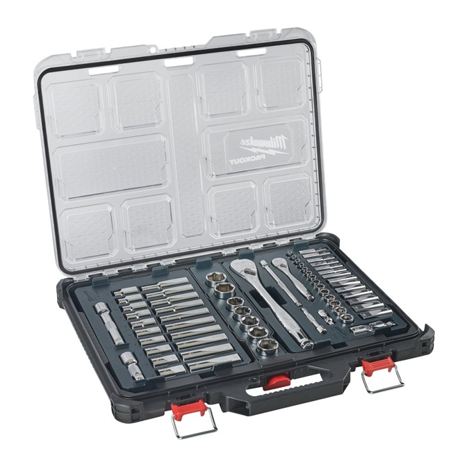 MILWAUKEE PACKOUT 63-Piece Ratchet Socket Set 1