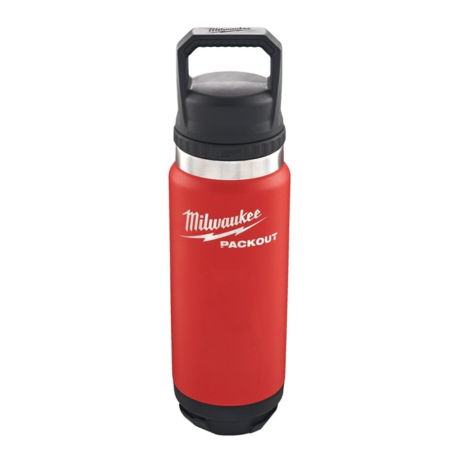 MILWAUKEE PACKOUT 710ml Bottle Chug Lid Red 1