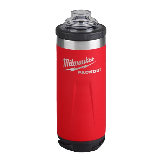 MILWAUKEE PACKOUT 710ml Bottle Chug Lid Red 3