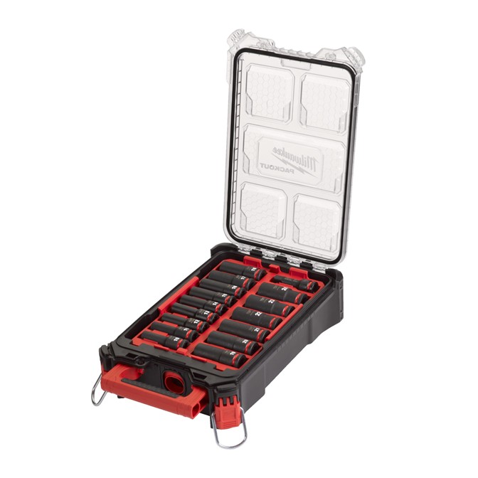 MILWAUKEE PACKOUT Impact Socket Set 16-Piece 4932480943 MILWAUKEE PACKOUT 1/2" Impact Socket Set 16-Piece