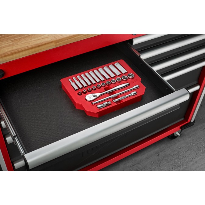 MILWAUKEE PACKOUT Ratchet & Socket Set 32-Piece 4