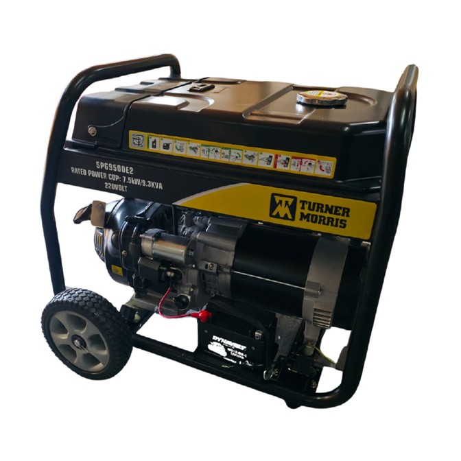 S-SPG9500E2 TURNER MORRIS 9.5 kVA Petrol Generator AVR Open Frame