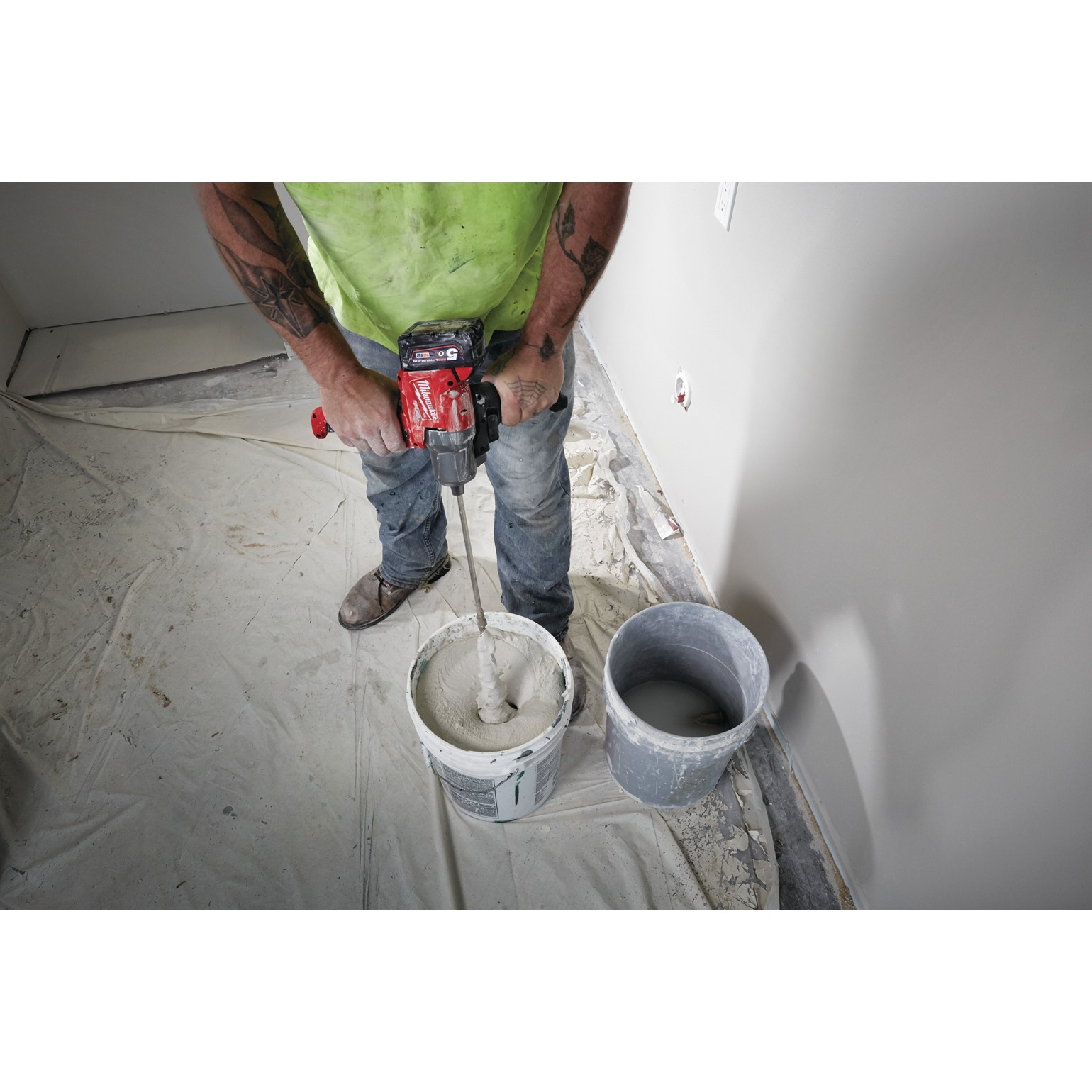 MILWAUKEE M18 FUEL Cordless Paddle Mixer 10