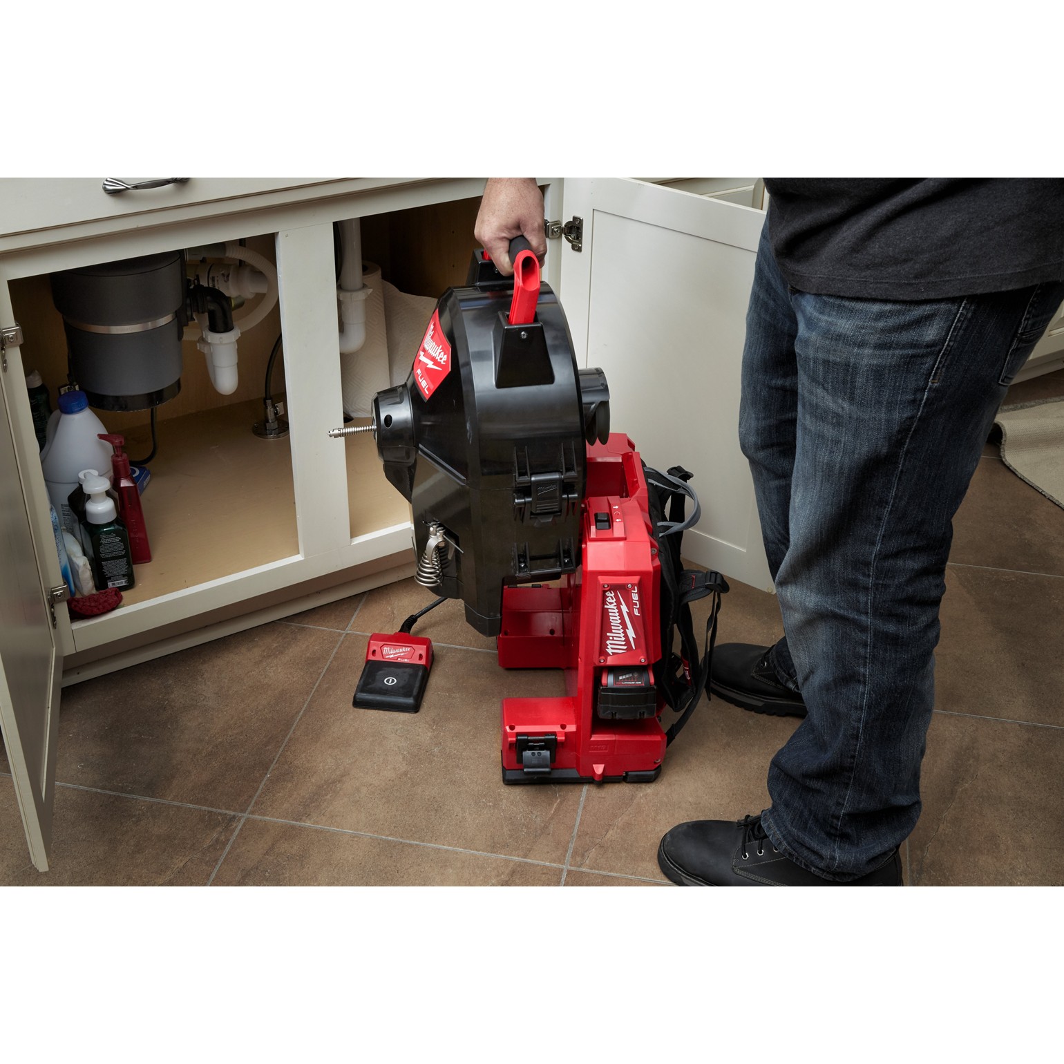 MILWAUKEE M18 FUEL Free Standing Drain Cleaner 3