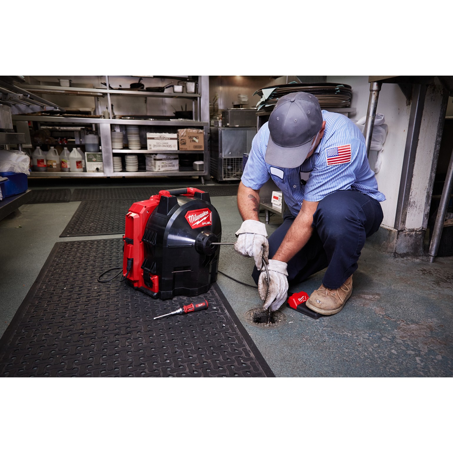 MILWAUKEE M18 FUEL Free Standing Drain Cleaner 4