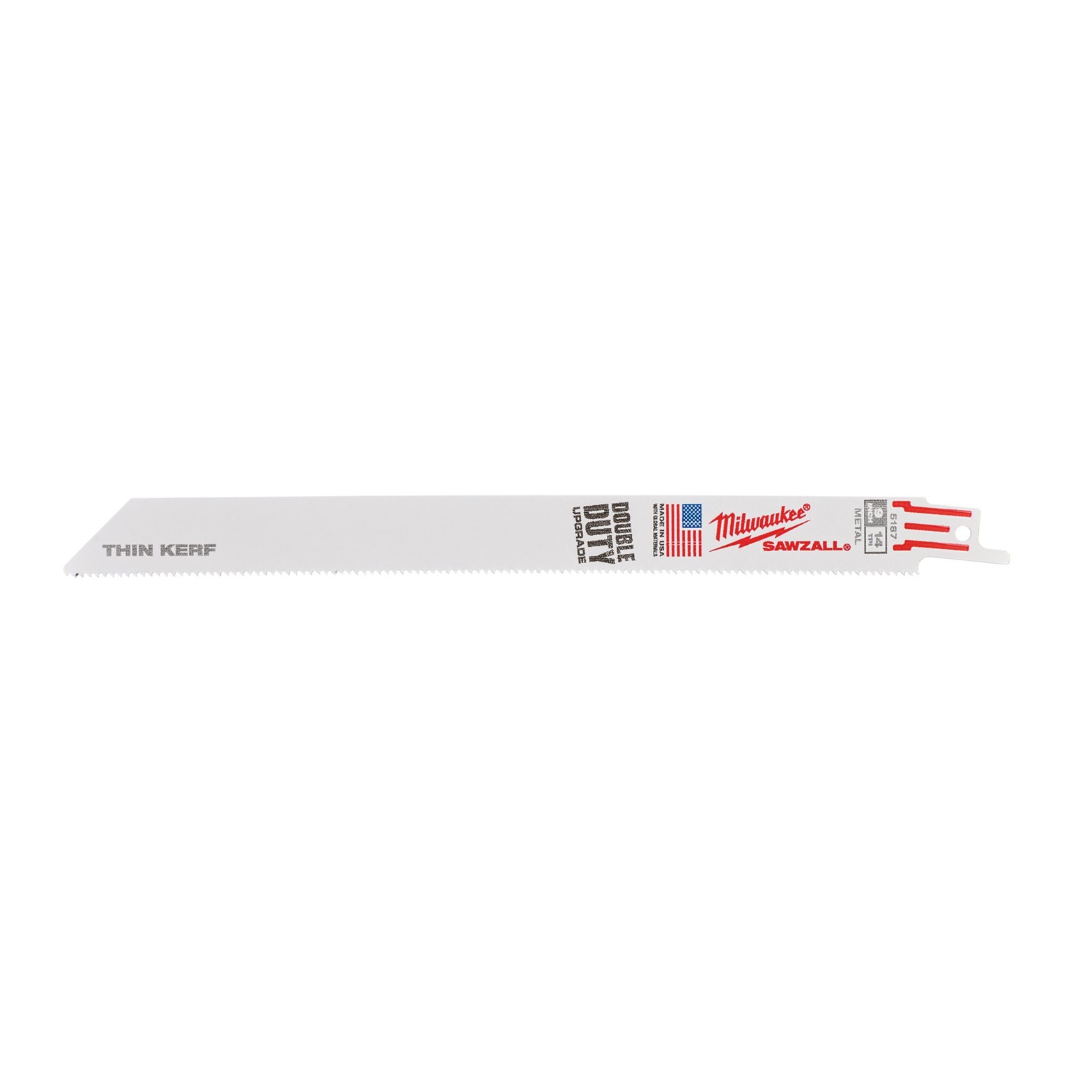 MIL48475187 Milwaukee SAWZALL Metal Thin Kerf Blades