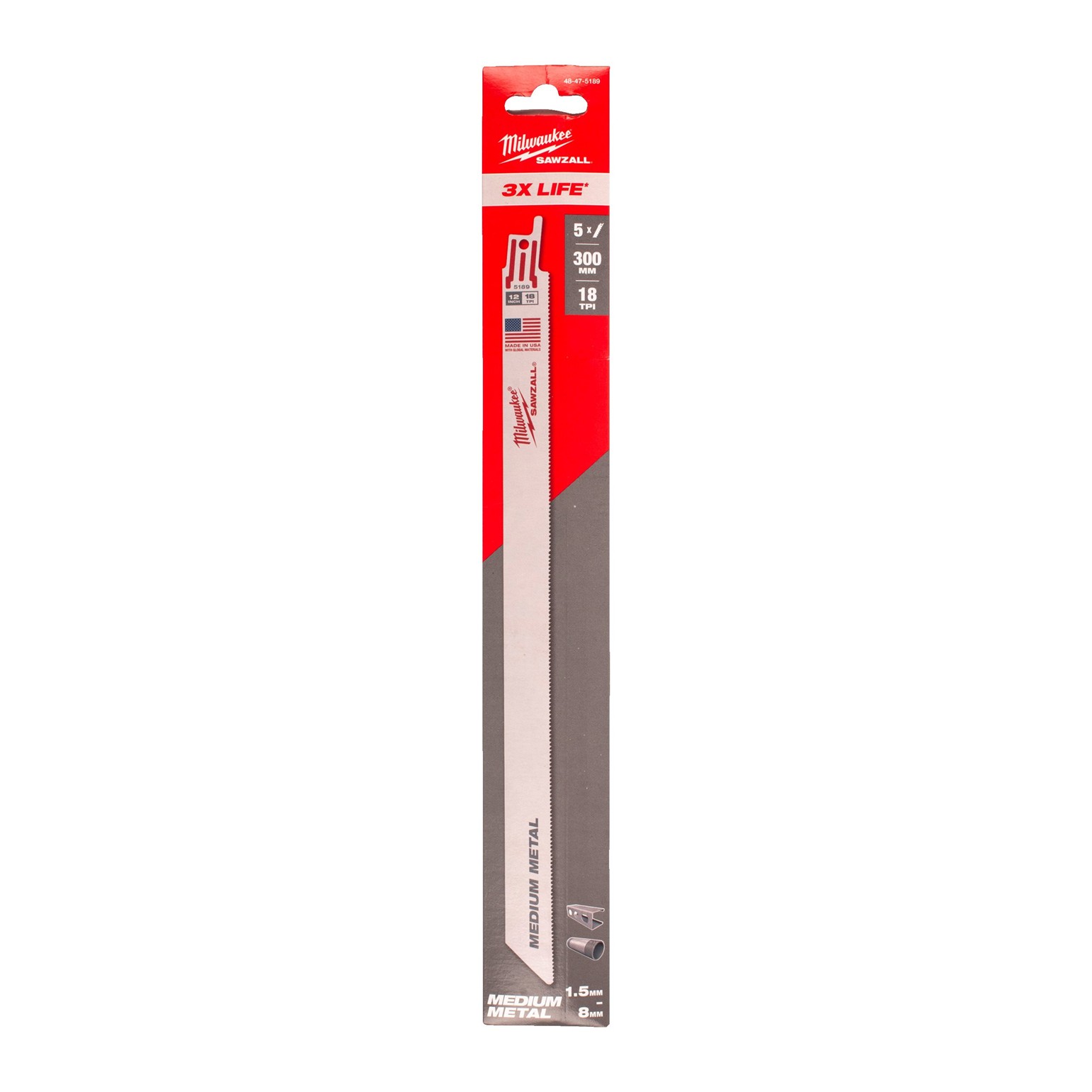 MIL48475189 Milwaukee Thin Metal Kerf Blades