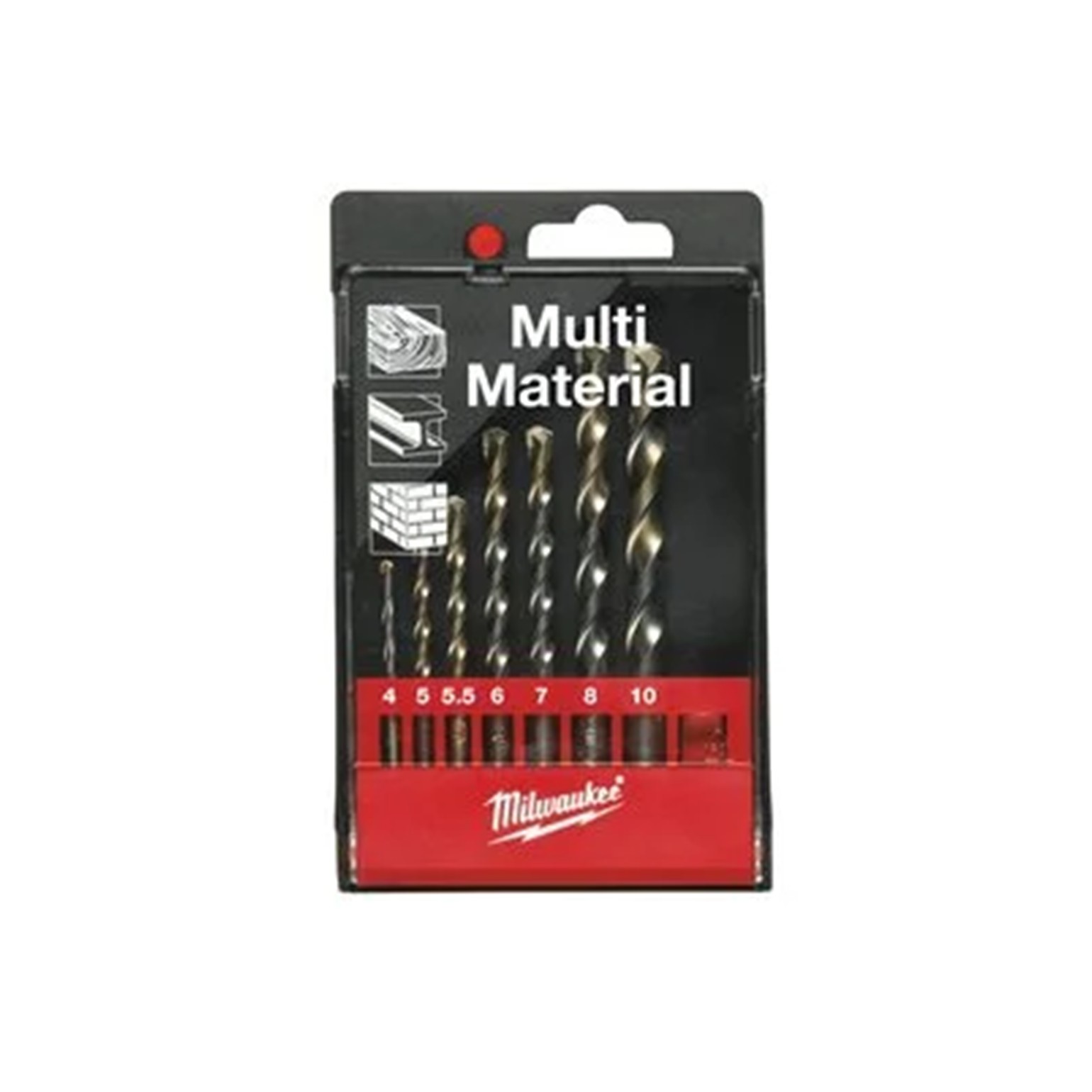 MIL4932352836 Milwaukee Multi Material Drill Bit Set