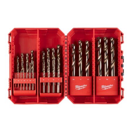 Milwaukee Red Cobalt HSS-G Drill Bit Set
