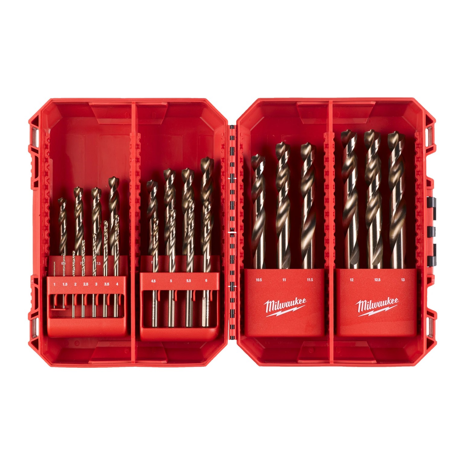 MIL4932499765 Milwaukee Red Cobalt HSS-G Drill Bit Set