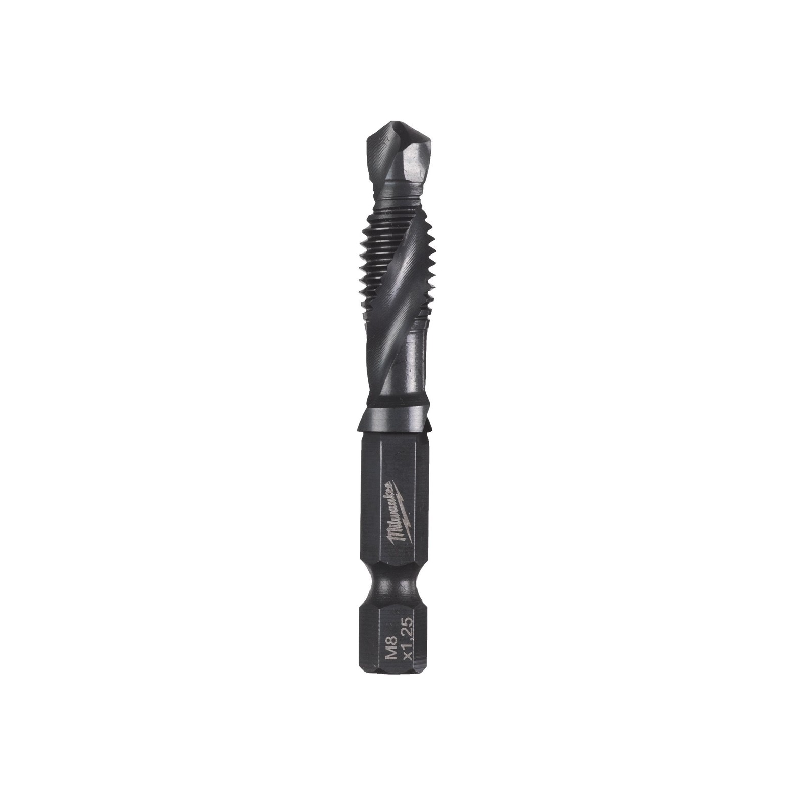MILWAUKEE HSS-G Combi Drill Tap Bit M8 MILWAUKEE HSS-G Combi Drill Tap 1/4" Bit
