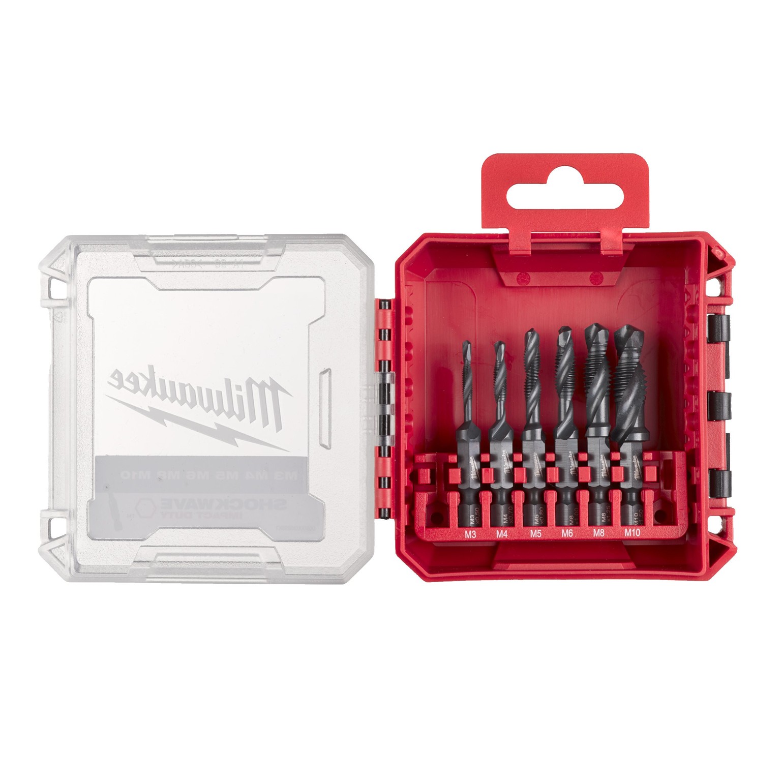 MILWAUKEE HSS-G Combi Drill Tap Set 6-Piece MILWAUKEE HSS-G Combi Drill Tap Set 1/4" 6-Piece