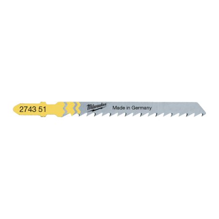MILWAUKEE Jigsaw Cutting Blades Wood 75mm 5-Piece